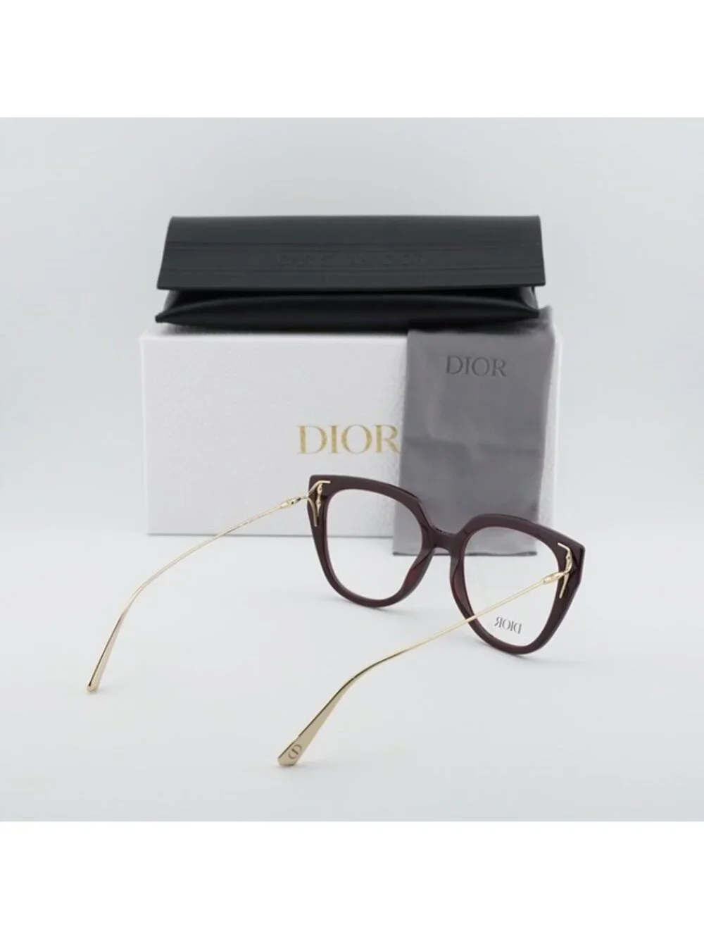 Dior MISSDIORO B4I 6000 Eyeglasses Purple 53mm Cat Eye Frame
